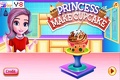 Princess bereitet lustige und leckere Cupcakes zu