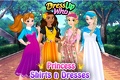 Disney Princesses in flannels and dresses