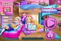 Rapunzel og Elsa: Indret soveværelse