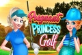 Princesses enceintes jouer au golf