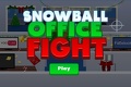 Luta de escritório de bola de neve