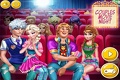 Dress up the Frozen princesses to go to the movies