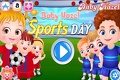 Baby Hazel: Enjoy your game day
