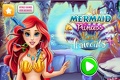 Mermaid princess at the hair salon