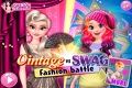 Fashion battle between Elsa and Anna