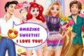 Rapunzel y Ariel: Bombones de Amor