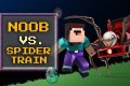 Noob de Minecraft VS Spider Train