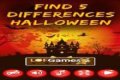 Najděte 5 rozdílů halloweenu