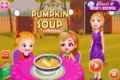 Pumpkin soup with Baby Hazel and her mom