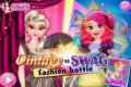 Fashion battle between Elsa and Anna