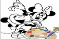 Pintura Mickey e Minnie on-line