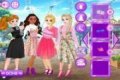 Disney-Prinzessinnen in Flanell und Kleidern