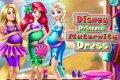 Pregnant Disney princesses dress up and hairdos!