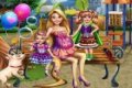 Rapunzel grávida: aniversário de seus gêmeos