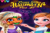 Mini Ana y Elsa: Maquillaje para Halloween
