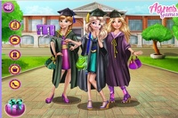 Anna, Elsa y Rapunzel: Selfies de Graduación