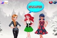 Ladybug, Ariel and Anna: White Christmas