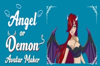 Funny angel and demon costumes