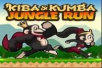 Kiba e Kumba correndo pela selva