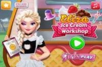 Elsa and her Ice Cream Shop