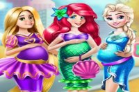 Disney princesses pregnant dress up game