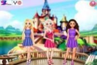 Elsa, Raperonzolo e Moana abito stile Pretty Cure