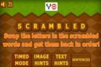 Divertida palavra scramble