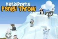 Yeti Sports: Pinguine werfen