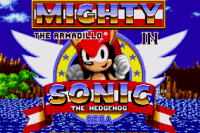 Mighty the armadillo in Sonic The Hedgehog Game