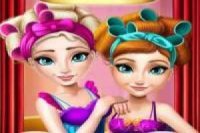 Elsa e Anna: maquiagem escolar