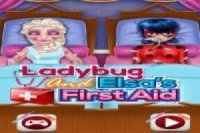 Ladybug y Elsa: Accidente en coche