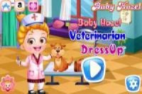 Baby Hazel dresses up as a veterinarian