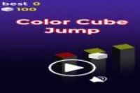 Salto de cubo colorido