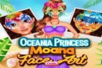 Moana makeup with marine theme