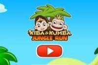 Kiba y Kumba corren felices en la jungla