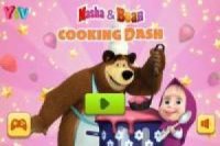 Masha et l' ours: cuisinier pour les animaux