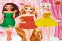 Rapunzel, Moana y Elsa: Dan color a sus vestidos