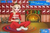 Vestir-se Elsa para o Natal