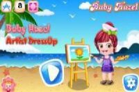 Dress up Baby Hazel as a plastic artist
