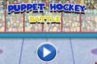 Bataille de hockey sur marionnettes