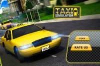 Simulatore di taxi della città moderna