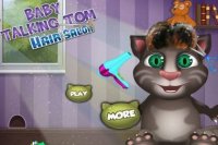 Baby Talking Tom at the Barber Shop