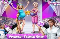Rapunzel and Elsa: Pregnant Fashion Show