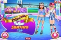 Princesses dress to skate