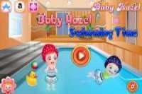 Baby Hazel: impara a nuotare