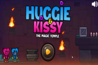 Huggy Wuggy and Kissy: The Magic Temple Game
