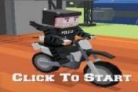 Minecraft motorcycle race