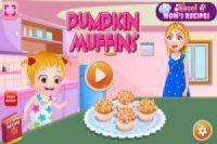 Baby Hazel: Prepare cupcakes de abóbora