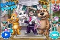 The wedding of Talking Tom and Angela