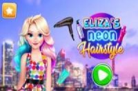 Elsa: penteado colorido